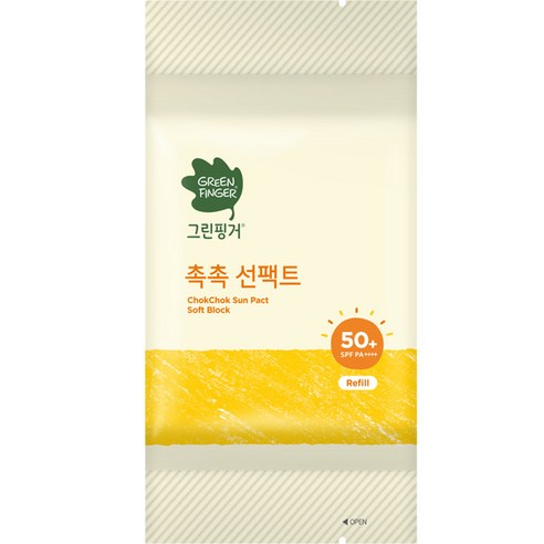 그린핑거 촉촉선팩트 소프트블록 리필, 16g, 2개