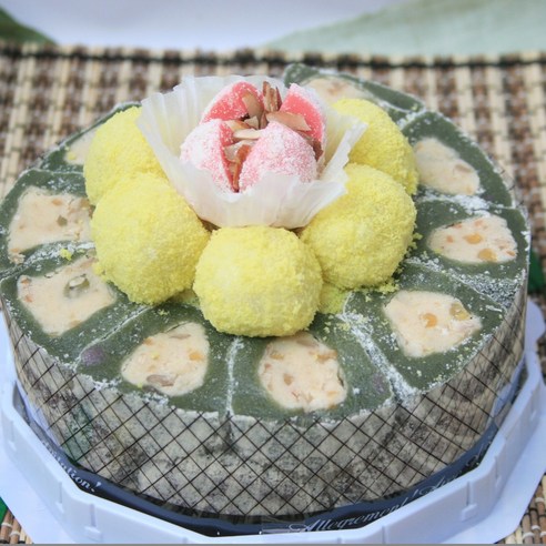 [떡집닷컴] 쑥두텁 떡케익 1호 (1.1kg), 1.1kg, 1개, 1개