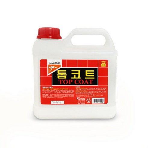 캉가루 톱코트 3.75L 바닥 왁스 광택제 코팅제 타일코팅제 물왁스 수지 바닥청소, 1개