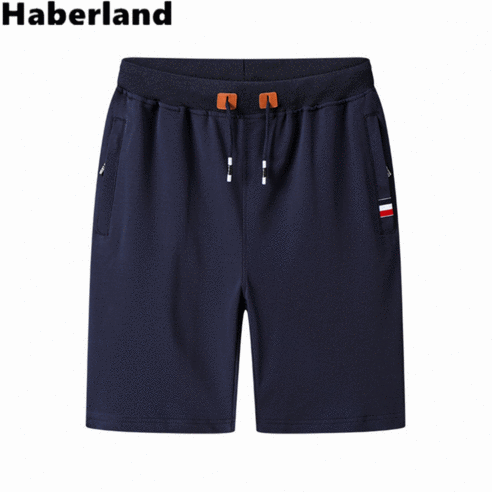 Haberland 여름 남성 편안한 무지 밴딩 반바지 트레이닝 하프 팬츠 운동바지 골프바지 HB1001