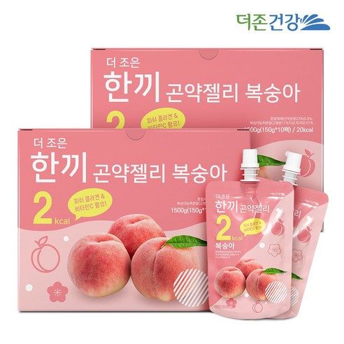 더존건강 한끼 곤약젤리 복숭아 150g 10팩 2박스, 단품, 단품