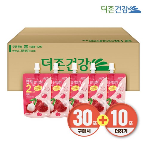 더존건강 한끼 곤약젤리 한끼 리치 150g 10팩 알뜰포장 3+1, 10개, 단품, 150ml