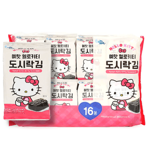 예맛 헬로키티 도시락김 16p, 1개, 64g