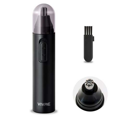 비브르 휴대용 미니 귀털 코털정리기 VNT9000, 블랙