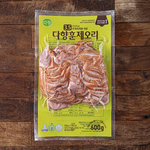 다향오리 훈제오리, 600g, 2개