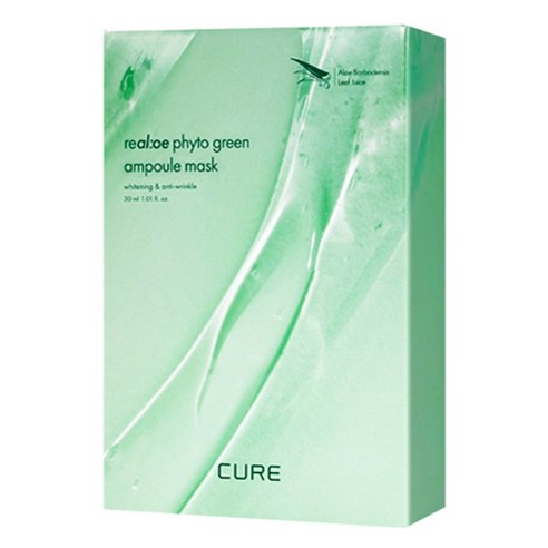 김정문알로에 라 센스 로에 큐어 리알로에 피토 그린 앰플 마스크 300ml, 10개입, 2개