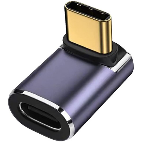 호후 스팀덱 스마트폰 C TO C 90도 직각 미니 젠더 2p, 19.2mm, 블루그레이, 2개