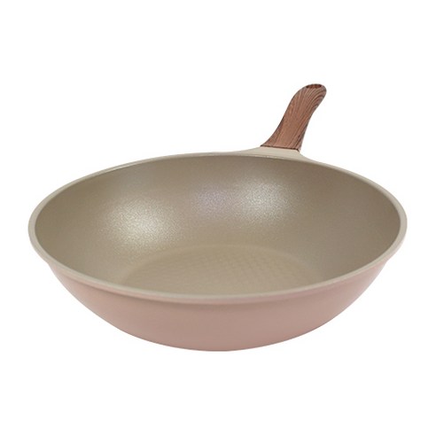키친아트 본 우드 파스텔핑크 다이아 궁중팬, 30 cm, 1개
