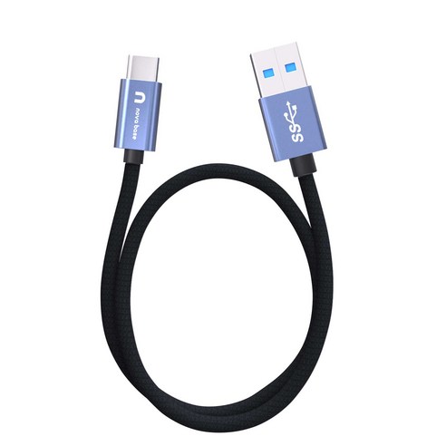 속도빠른 안드로이드오토 케이블 C타입 고속 충전 데이터 케이블 USB3.2 Gen2 A TO C, 블루10Gbps, 30cm, 1개