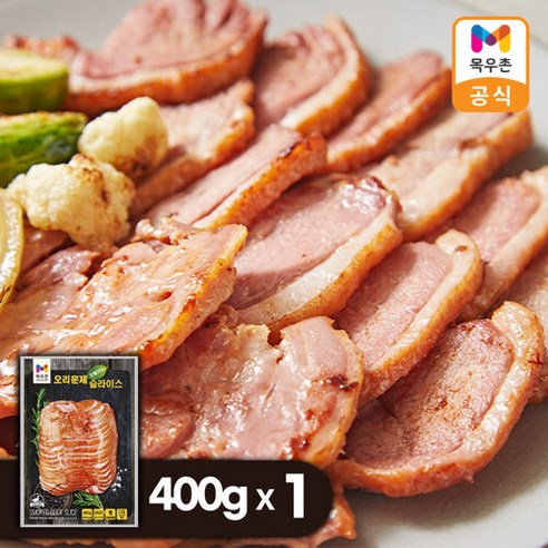 [목우촌] 오메가3 오리훈제 슬라이스 400g x1팩, 1개