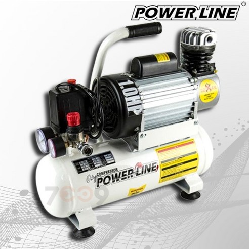 파워라인 에어 콤프레셔 PL-10R 1마력 6L 콤프레샤, PL-25R (2.5마력/25L), 1개
