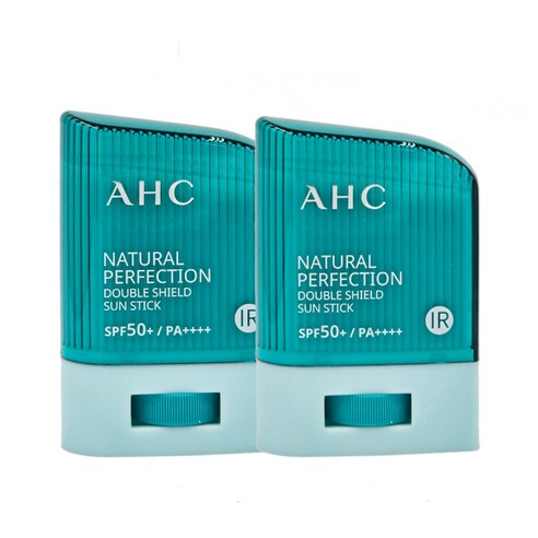 AHC 내추럴 퍼펙션 더블 쉴드 선스틱 SPF50+/PA++++, 22g, 2개