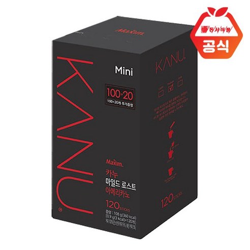 카누 동서식품 카누 미니 마일드 로스트 0.9g x 120개입, 1개, 900mg