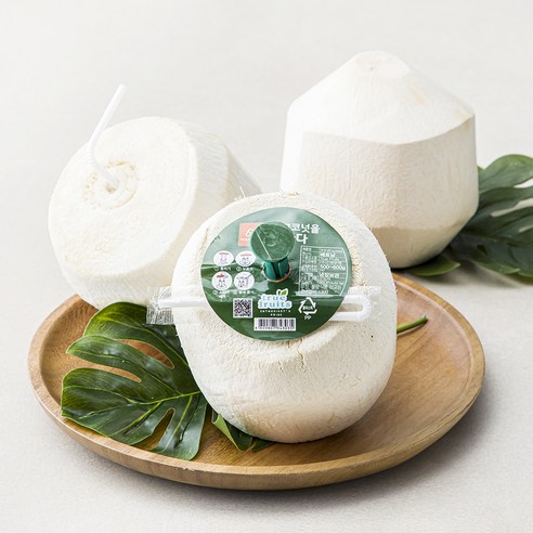 만나다 베트남산 Press 영코코넛 3입, 1.5kg, 3개