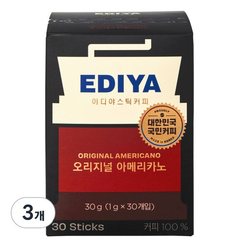 이디야 오리지널 아메리카노 원두커피스틱, 1g, 150개입, 2개