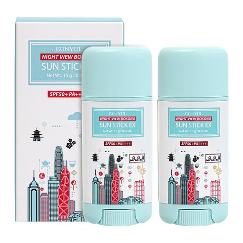 은율 나이트뷰 뽀송 선스틱 이엑스 SPF50+ PA++++, 30g, 2개