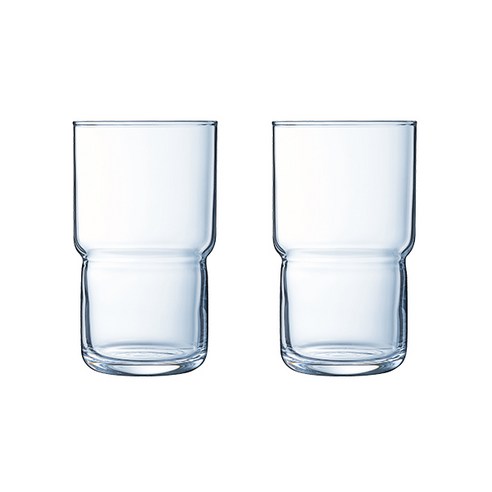 루미낙 퓨넘블 스텍 유리컵 320ml, 투명, 4개