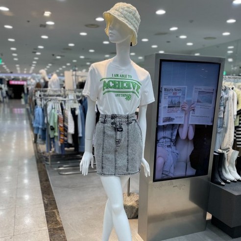 [에고이스트]데일리 레터링 반팔티셔츠 (EQ2BO403)