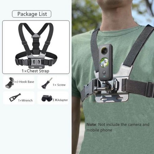 스마트폰 Dji 카메라용 고프로 12 바디 마운트 히어로 휴대폰 아이폰용 11 거치대 8 7 벨트 스트랩 Insta360 가슴 9 회전 10 하네스, 7) Chest kit 5
