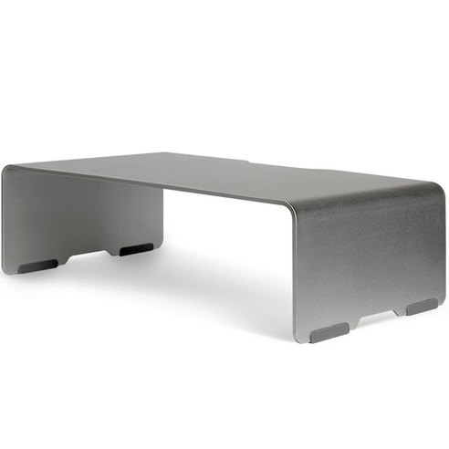 알파플랜 아이맥 모니터 받침대 360 x 220 x 110 mm, 메탈릭실버
