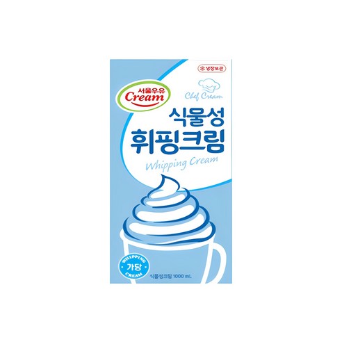 서울우유 식물성 휘핑크림 1L, 4개