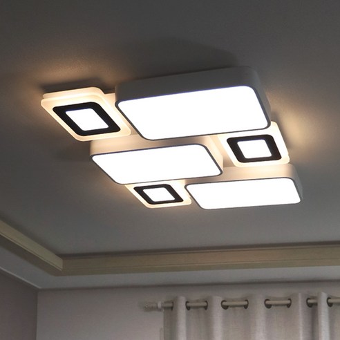 다이나믹 6등 LED 거실등 150W 3000K+6500K, 단품