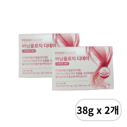 푸드올로지 버닝올로지 디데이 다이어트 케어, 76g, 4개