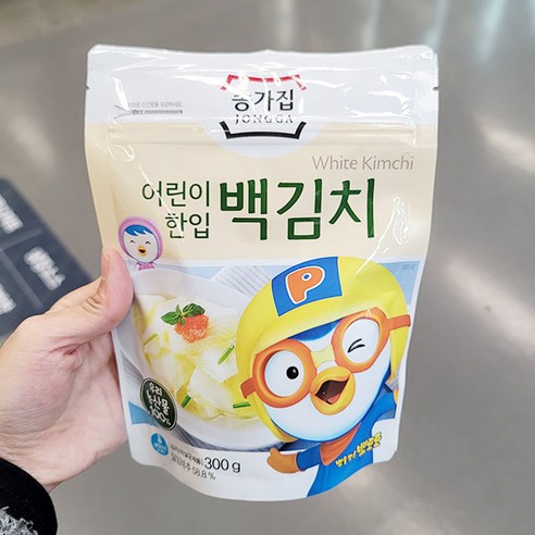 종가집 어린이 아기 한입 안매운 백김치 300g, 1개