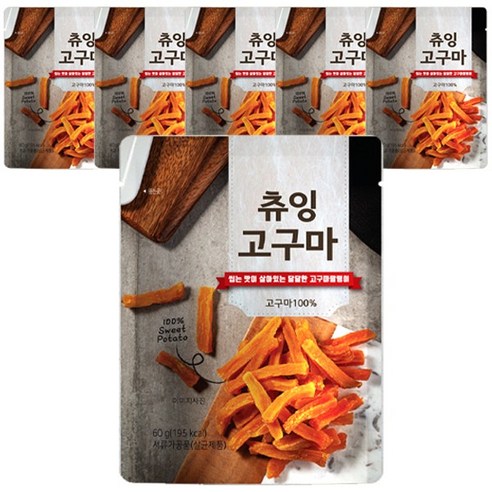 명성식품 츄잉 고구마 말랭이, 60g, 12개, 60g