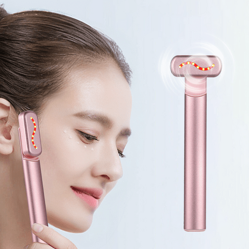 적외선고주파 진동 얼굴마사지기 얼 굴관리기 눈가 마사지기, pink
