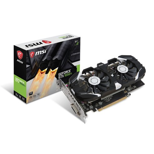 MSI GeForce GTX 1050 TI 4GT OCV1 그래픽 보드 VD7