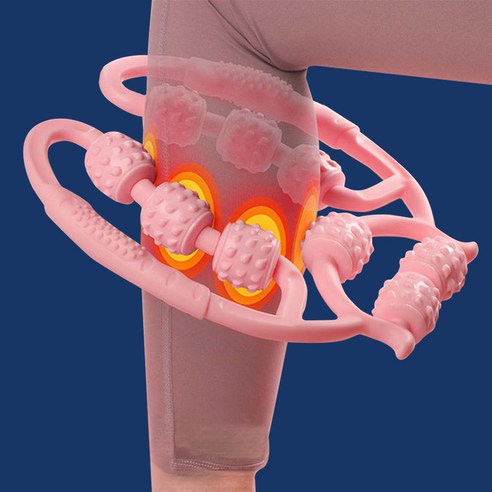 종아리 허벅지 마사지 롤러 다리 셀프 마사지기, 그레이핑크, 그레이핑크, 그레이핑크