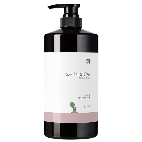 살림백서 오푼티아 앤 밤부 헤어트리트먼트 베이비파우더향, 1000ml, 1개