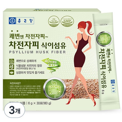 종근당 차전자피 식이섬유 30개입, 180g, 1개