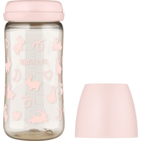 모윰 PPSU 노꼭지 올인원 젖병 빨대컵 호환, 모어러브에디션(옐로우), 270ml, 3개