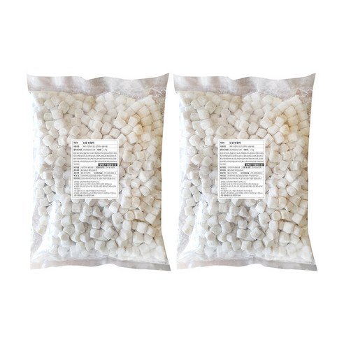 지리산 굳지않는 눈꽃 빙수떡 인절미 1.7kg x 2ea, 2개