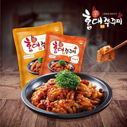 [홍대쭈꾸미] 수제양념 쭈꾸미볶음 300g 4팩 5분간편식, 4개