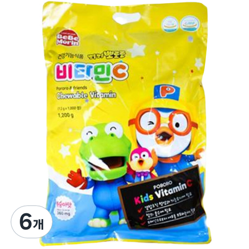 뽀로로 핑크퐁 캐치티니핑 타요 맛있는 키즈 비타민, 50정, 1개