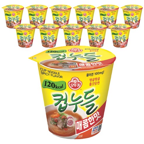 오뚜기 컵누들 매콤한맛 37.8g, 6개