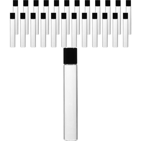 롤온 향수 용기 10ml, 150개, 블랙(캡) + 투명(용기)