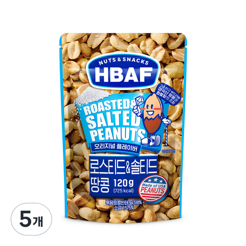 바프 로스티드 앤 솔티드 땅콩, 400g, 1개