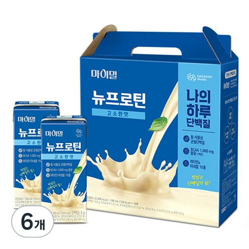 마이밀 뉴프로틴 고소한맛, 190ml, 16개