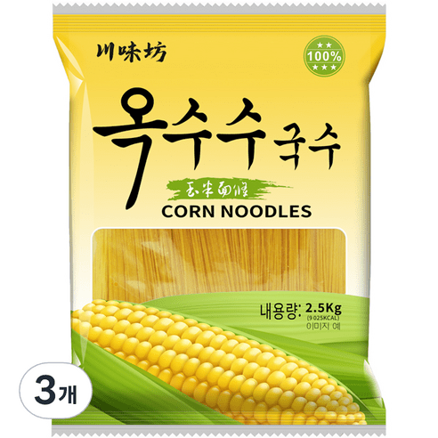 천미방 옥수수 국수, 2.5kg, 1개