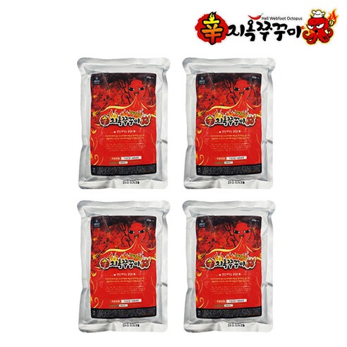 지옥쭈꾸미 500g 쭈꾸미볶음 양념쭈꾸미, 1개