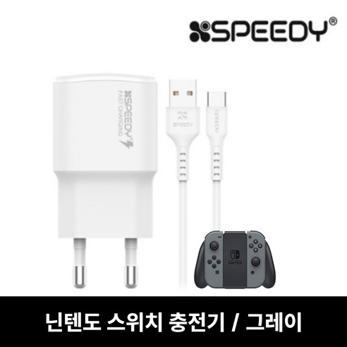 닌텐도 스위치 호환 충전기어댑터아답타-그레이, 1개