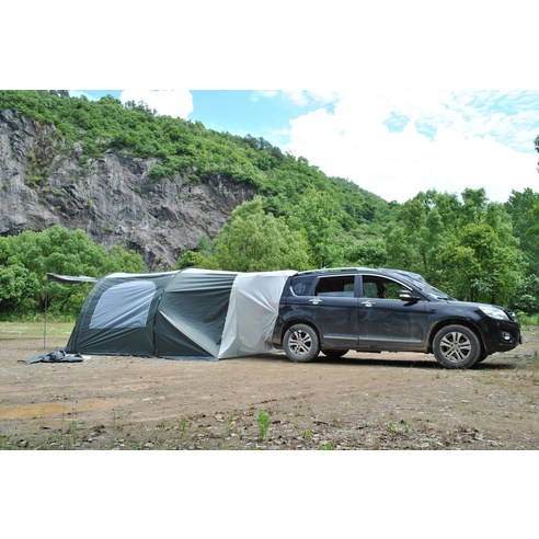 7-8인용 캠핑텐트 대형텐트 5 8 인 휴대용 가족 카 천막 자동차 suv czx-487 접이식 자동차 6 인 가족 자동차, 하늘색