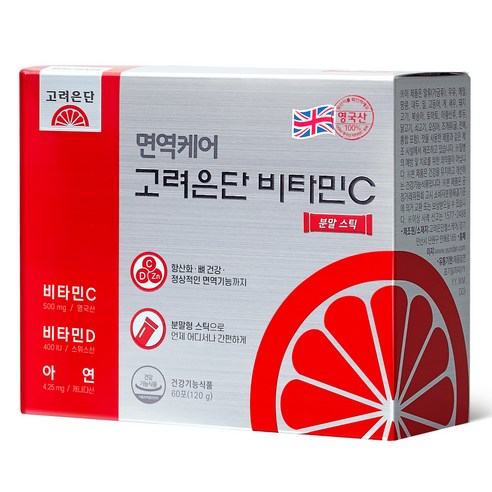 면역케어 고려은단 비타민C D 아연 분말스틱 60포 2개, 120g, 3개