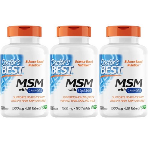 닥터스베스트 MSM 1500mg 타블렛, 120정, 3개