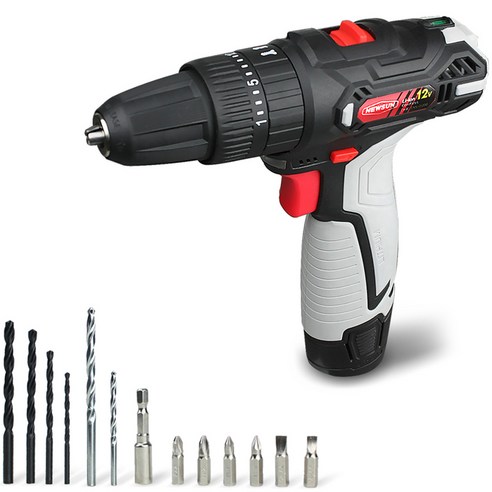 뉴썬 무선해머드릴 12V 리튬이온배터리 ENS-D1200, 본품, 1개