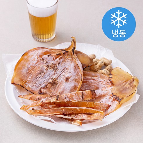 해맑은푸드 조미 마른 오징어 몸통 특왕대 5미 (냉동), 600g(특왕대), 2개